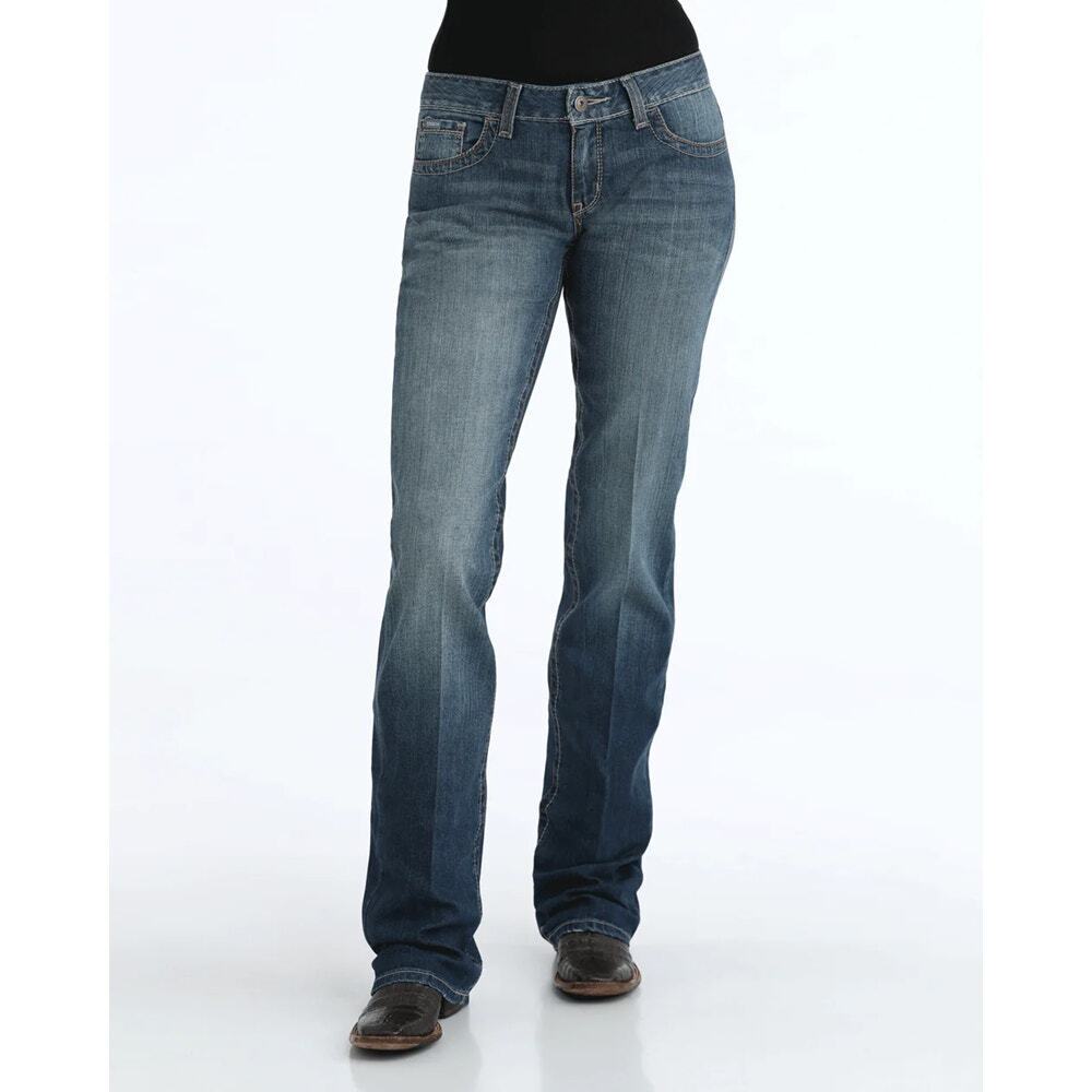 Cinch Ada Relaxed Fit Denim Jeans Medium Stone Size 30/9L